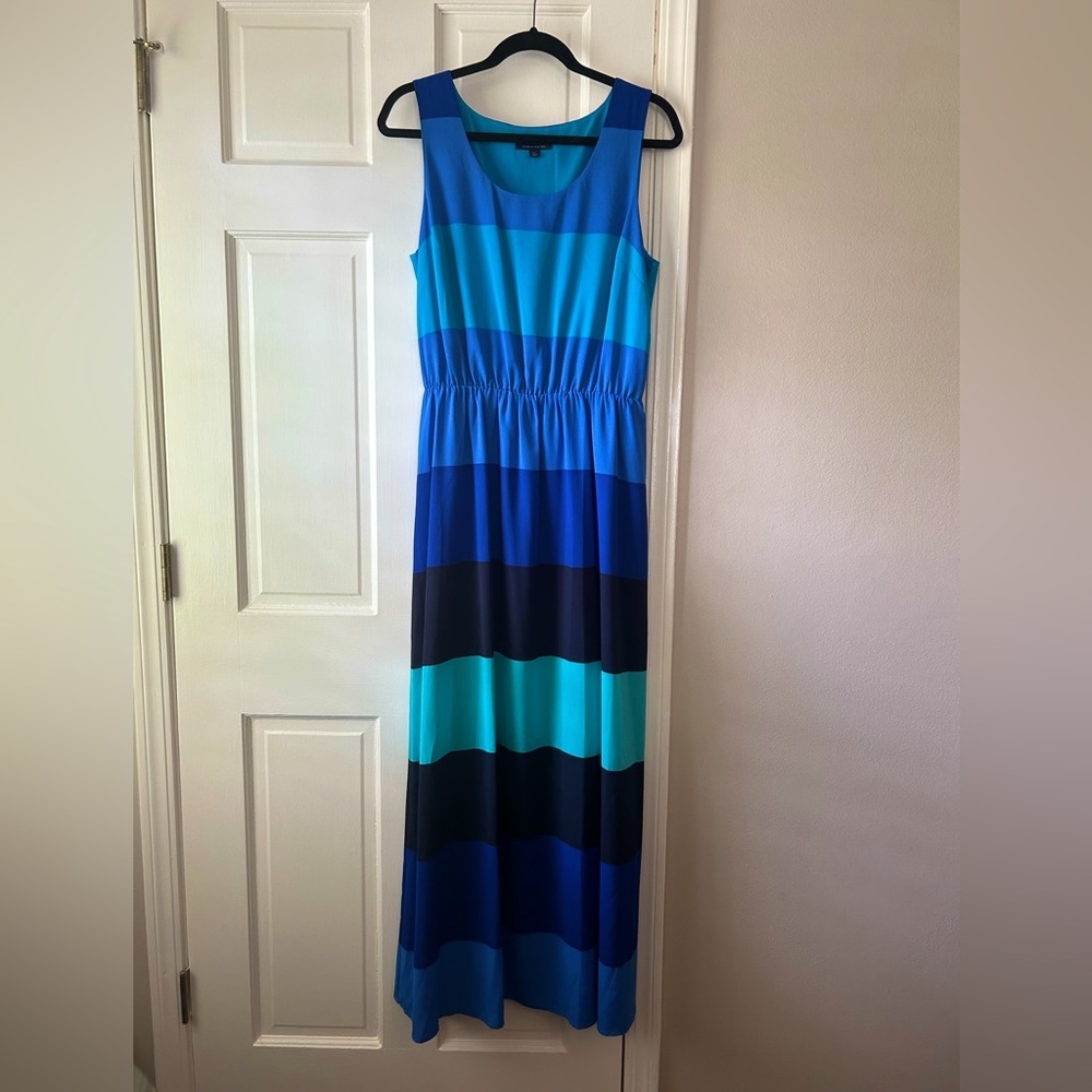 NWOT Tommy Hilfiger striped sleeveless maxi dress